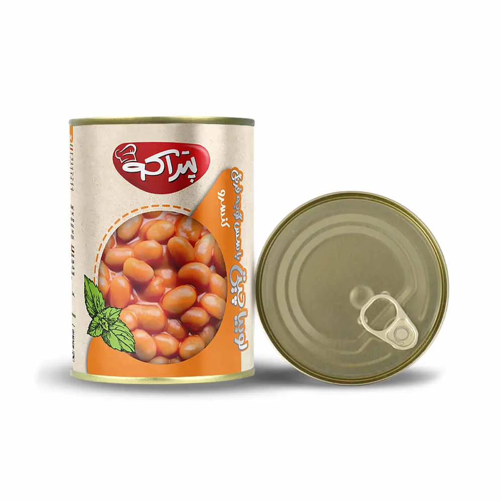 لوبیا چیتی 400 گرم با سس گوجه فرنگی