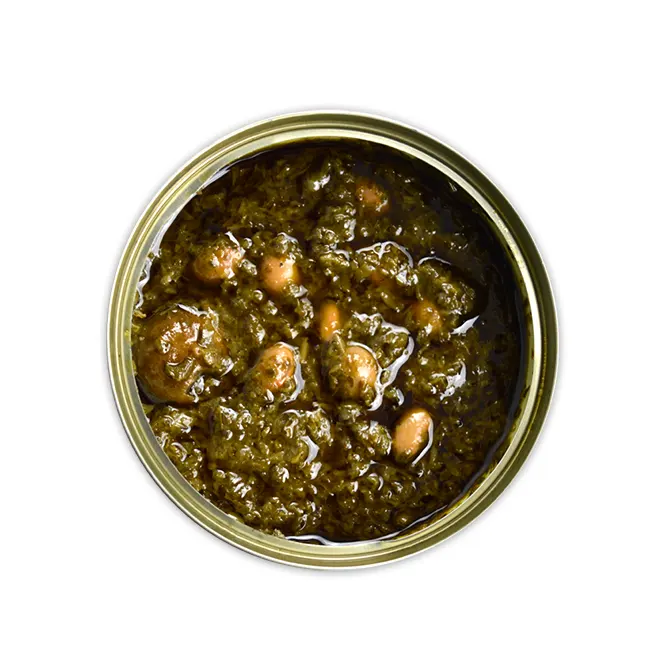 کنسرو قورمه سبزی بدون گوشت 500 گرم